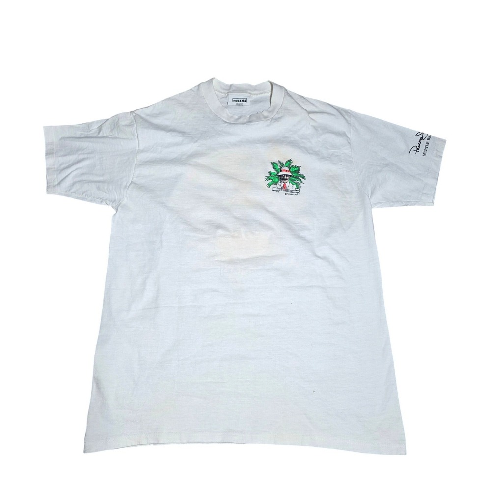 Vintage Panama Jack Beach Gear T-Shirt White Large Myrtle Beach SC Made in USA